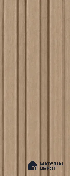 Beech Wood 10 ft x 0.5 ft (3060x150 mm) Linea Design Interior & Exterior Wall & Ceiling Panel - 15 mm | Suitable for Balcony, Facade & Open Area | Width is Subjected to 5% Variation