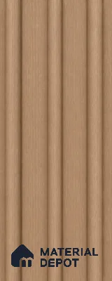 Beech Wood 10 ft x 0.6 ft (3060x180 mm) Arch Design Interior & Exterior Wall & Ceiling Panel - 17 mm | Suitable for Balcony, Facade & Open Area | Width is Subjected to 5% Variation