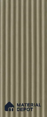 Gold 10 ft x 0.45 ft (3060x140 mm) Pyramid Design Interior & Exterior Wall & Ceiling Panel - 14 mm | Suitable for Balcony, Facade & Open Area | Width is Subjected to 5% Variation