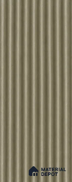 Gold 10 ft x 0.45 ft (3060x140 mm) Pyramid Design Interior & Exterior Wall & Ceiling Panel - 14 mm | Suitable for Balcony, Facade & Open Area | Width is Subjected to 5% Variation