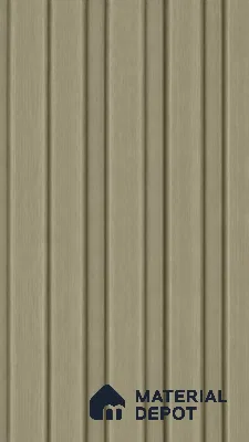 Gold 10 ft x 0.5 ft (3060x150 mm) Linea Design Interior & Exterior Wall & Ceiling Panel - 15 mm | Suitable for Balcony, Facade & Open Area | Width is Subjected to 5% Variation