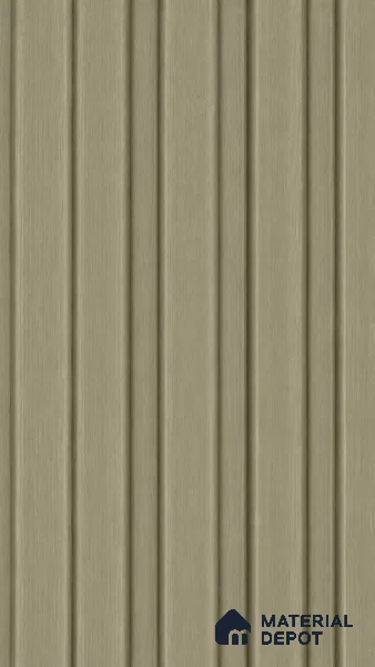 Gold 10 ft x 0.5 ft (3060x150 mm) Linea Design Interior & Exterior Wall & Ceiling Panel - 15 mm | Suitable for Balcony, Facade & Open Area | Width is Subjected to 5% Variation