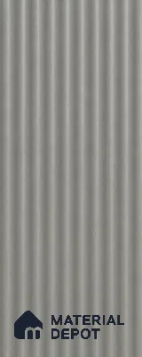 Silver 10 ft x 0.45 ft (3060x140 mm) Pyramid Design Interior & Exterior Wall & Ceiling Panel - 14 mm | Suitable for Balcony, Facade & Open Area | Width is Subjected to 5% Variation