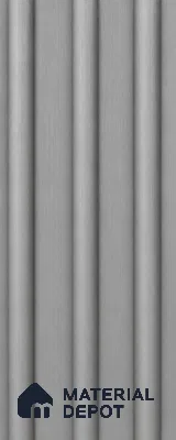 Silver 10 ft x 0.6 ft (3060x180 mm) Arch Design Interior & Exterior Wall & Ceiling Panel - 17 mm | Suitable for Balcony, Facade & Open Area | Width is Subjected to 5% Variation