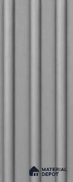 Silver 10 ft x 0.6 ft (3060x180 mm) Arch Design Interior & Exterior Wall & Ceiling Panel - 17 mm | Suitable for Balcony, Facade & Open Area | Width is Subjected to 5% Variation