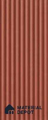 Copper 10 ft x 0.45 ft (3060x140 mm) Pyramid Design Interior & Exterior Wall & Ceiling Panel - 14 mm | Suitable for Balcony, Facade & Open Area | Width is Subjected to 5% Variation