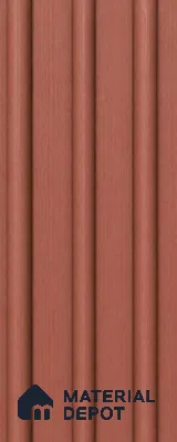 Copper 10 ft x 0.6 ft (3060x180 mm) Arch Design Interior & Exterior Wall & Ceiling Panel - 17 mm | Suitable for Balcony, Facade & Open Area | Width is Subjected to 5% Variation