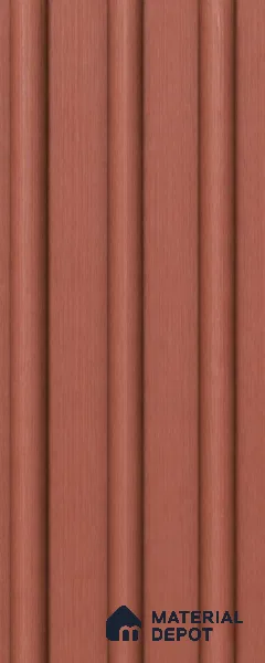 Copper 10 ft x 0.6 ft (3060x180 mm) Arch Design Interior & Exterior Wall & Ceiling Panel - 17 mm | Suitable for Balcony, Facade & Open Area | Width is Subjected to 5% Variation