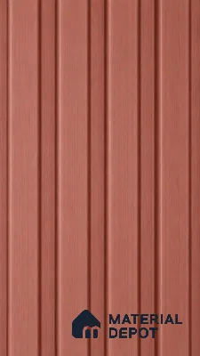 Copper 10 ft x 0.5 ft (3060x150 mm) Linea Design Interior & Exterior Wall & Ceiling Panel - 15 mm | Suitable for Balcony, Facade & Open Area | Width is Subjected to 5% Variation