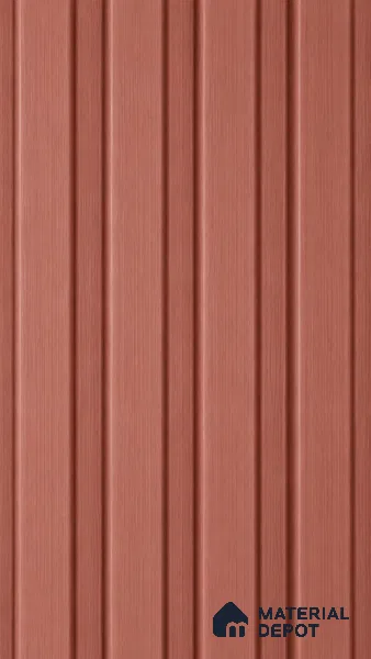 Copper 10 ft x 0.5 ft (3060x150 mm) Linea Design Interior & Exterior Wall & Ceiling Panel - 15 mm | Suitable for Balcony, Facade & Open Area | Width is Subjected to 5% Variation