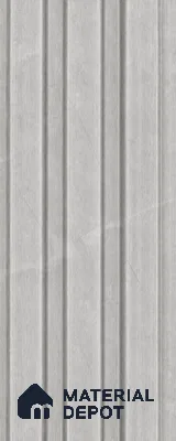 Armani Grey 10 ft x 0.5 ft (3060x150 mm) Linea Design Interior & Exterior Wall & Ceiling Panel - 15 mm | Suitable for Balcony, Facade & Open Area | Width is Subjected to 5% Variation
