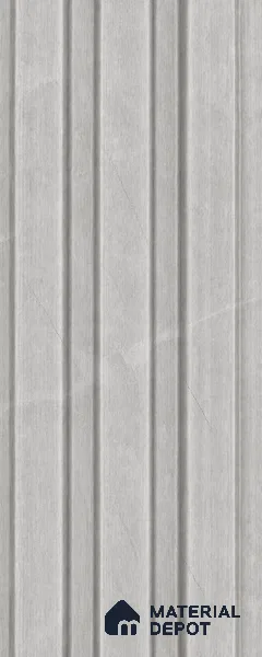 Armani Grey 10 ft x 0.5 ft (3060x150 mm) Linea Design Interior & Exterior Wall & Ceiling Panel - 15 mm | Suitable for Balcony, Facade & Open Area | Width is Subjected to 5% Variation