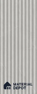 Armani Grey 10 ft x 0.45 ft (3060x140 mm) Pyramid Design Interior & Exterior Wall & Ceiling Panel - 14 mm | Suitable for Balcony, Facade & Open Area | Width is Subjected to 5% Variation