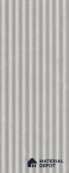 Armani Grey 10 ft x 0.45 ft (3060x140 mm) Pyramid Design Interior & Exterior Wall & Ceiling Panel - 14 mm | Suitable for Balcony, Facade & Open Area | Width is Subjected to 5% Variation