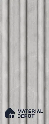 Armani Grey 10 ft x 0.6 ft (3060x180 mm) Arch Design Interior & Exterior Wall & Ceiling Panel - 17 mm | Suitable for Balcony, Facade & Open Area | Width is Subjected to 5% Variation