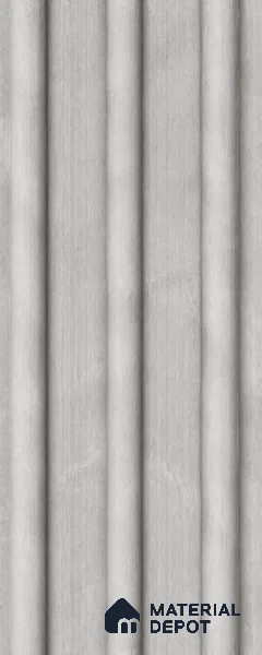 Armani Grey 10 ft x 0.6 ft (3060x180 mm) Arch Design Interior & Exterior Wall & Ceiling Panel - 17 mm | Suitable for Balcony, Facade & Open Area | Width is Subjected to 5% Variation