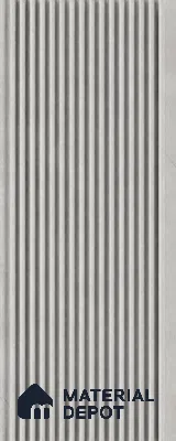 Armani Grey 10 ft x 0.68 ft (3060x208 mm) Curve Design Interior & Exterior Wall & Ceiling Panel - 10 mm | Suitable for Balcony, Facade & Open Area | Width is Subjected to 5% Variation