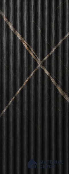 Portoro 10 ft x 0.45 ft (3060x140 mm) Pyramid Design Interior & Exterior Wall & Ceiling Panel - 14 mm | Suitable for Balcony, Facade & Open Area | Width is Subjected to 5% Variation