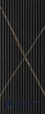 Portoro 10 ft x 0.68 ft (3060x208 mm) Curve Design Interior & Exterior Wall & Ceiling Panel - 10 mm | Suitable for Balcony, Facade & Open Area | Width is Subjected to 5% Variation