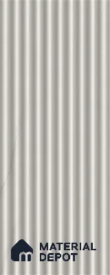 Statuario 10 ft x 0.45 ft (3060x140 mm) Pyramid Design Interior & Exterior Wall & Ceiling Panel - 14 mm | Suitable for Balcony, Facade & Open Area | Width is Subjected to 5% Variation