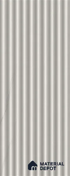 Statuario 10 ft x 0.45 ft (3060x140 mm) Pyramid Design Interior & Exterior Wall & Ceiling Panel - 14 mm | Suitable for Balcony, Facade & Open Area | Width is Subjected to 5% Variation