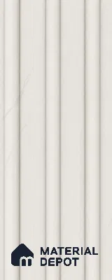 Statuario 10 ft x 0.6 ft (3060x180 mm) Arch Design Interior & Exterior Wall & Ceiling Panel - 17 mm | Suitable for Balcony, Facade & Open Area | Width is Subjected to 5% Variation