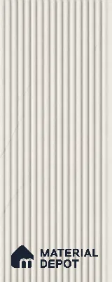 Statuario 10 ft x 0.68 ft (3060x208 mm) Curve Design Interior & Exterior Wall & Ceiling Panel - 10 mm | Suitable for Balcony, Facade & Open Area | Width is Subjected to 5% Variation