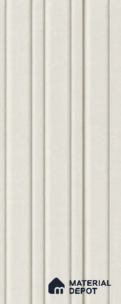 Pearl 10 ft x 0.5 ft (3060x150 mm) Linea Design Interior & Exterior Wall & Ceiling Panel - 15 mm | Suitable for Balcony, Facade & Open Area | Width is Subjected to 5% Variation