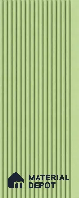 Mint Green 10 ft x 0.68 ft (3060x208 mm) Curve Design Interior & Exterior Wall & Ceiling Panel - 10 mm | Suitable for Balcony, Facade & Open Area | Width is Subjected to 5% Variation