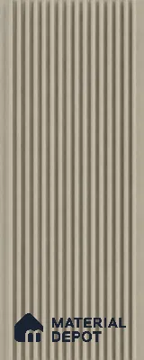 Mocha 10 ft x 0.68 ft (3060x208 mm) Curve Design Interior & Exterior Wall & Ceiling Panel - 10 mm | Suitable for Balcony, Facade & Open Area | Width is Subjected to 5% Variation