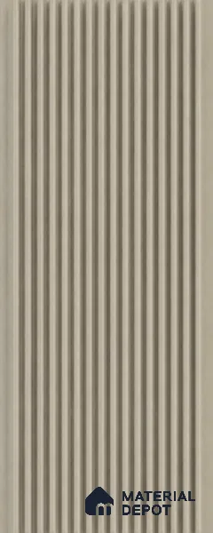 Mocha 10 ft x 0.68 ft (3060x208 mm) Curve Design Interior & Exterior Wall & Ceiling Panel - 10 mm | Suitable for Balcony, Facade & Open Area | Width is Subjected to 5% Variation