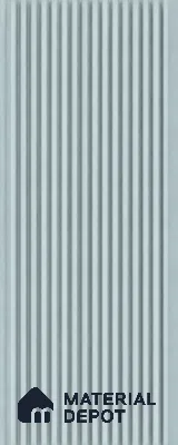 Sky Blue 10 ft x 0.68 ft (3060x208 mm) Curve Design Interior & Exterior Wall & Ceiling Panel - 10 mm | Suitable for Balcony, Facade & Open Area | Width is Subjected to 5% Variation