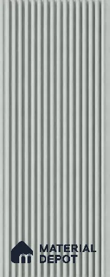 Light Grey 10 ft x 0.68 ft (3060x208 mm) Curve Design Interior & Exterior Wall & Ceiling Panel - 10 mm | Suitable for Balcony, Facade & Open Area | Width is Subjected to 5% Variation