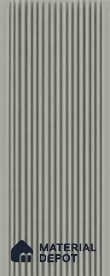 Cloud Grey 10 ft x 0.68 ft (3060x208 mm) Curve Design Interior & Exterior Wall & Ceiling Panel - 10 mm | Suitable for Balcony, Facade & Open Area | Width is Subjected to 5% Variation