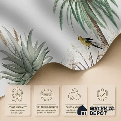 A Story by the Garden Wallpaper,Customised Sukoon Series Handmade Nature Design (Customised Size Wallpaper)