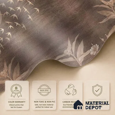 Arzoo, Abstract Theme Room Wallpaper, Customised Sukoon Series Canvas Abstract Design (Customised Size Wallpaper)