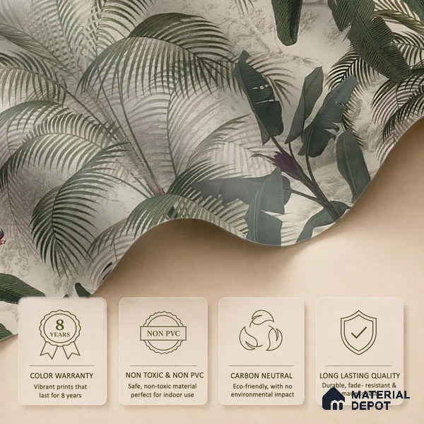 Coastal Life, Tropical Theme Wallpaper, Customised Sukoon Series Handmade Tropical Design (Customised Size Wallpaper)