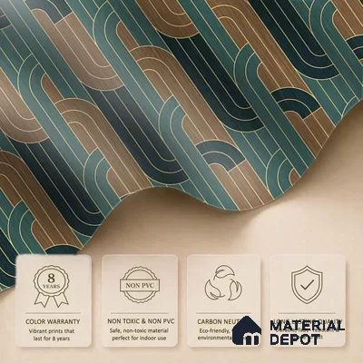 Deep Harmony, Abstract Wall Wallpaper, Customised Sukoon Series Canvas Florals Design (Customised Size Wallpaper)