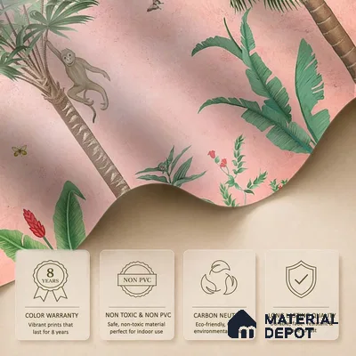 Fascinating Enchantment, Luxury Wallpaper for Rooms, Customised Sukoon Series Canvas Patterned Design (Customised Size Wallpaper)