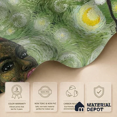 Hey Olive, Fusion Art Theme Wallpaper, Customised Sukoon Series Canvas Abstract Design (Customised Size Wallpaper)