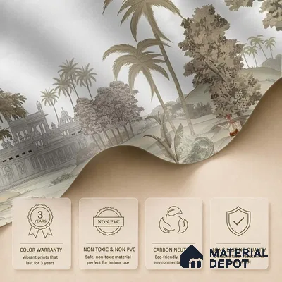 H900812 Jaisalmer, Indian Theme Wall Wallpaper, Customised Sukoon Series Canvas Nature Design (Customised Size Wallpaper)