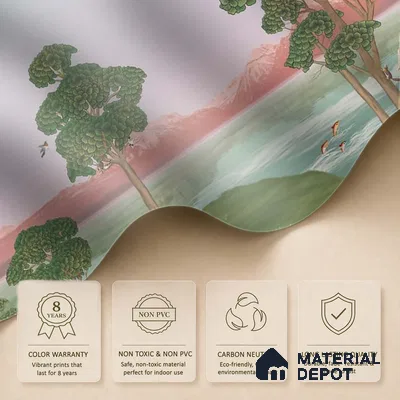 Khwab, Dreams on Wall, Wallpaper Sukoon Series Canvas Nature Design (Customised Size Wallpaper)