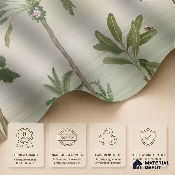 Prakriti Beautiful Trees Wallpaper Sukoon Series Handmade Nature Design (Customised Size Wallpaper)