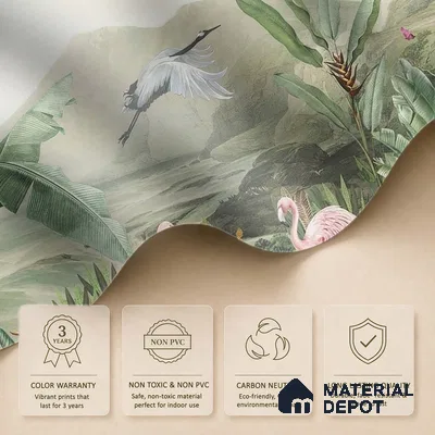Tropical Jungle Themed Canvas (Customised Wallpaper)
