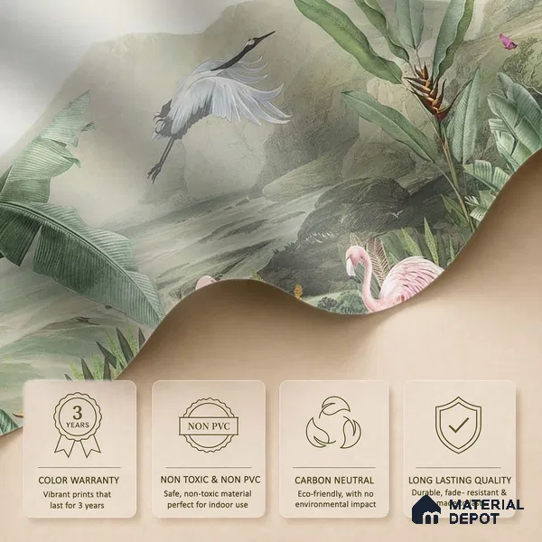 Tropical Jungle Themed Canvas (Customised Wallpaper)