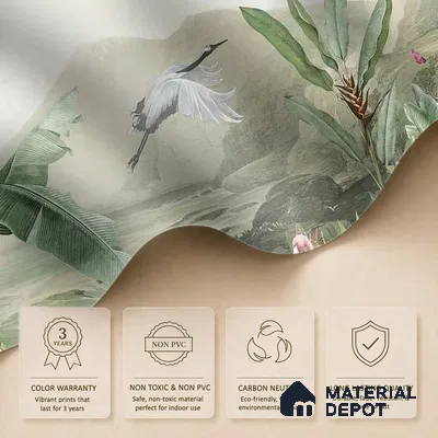 Tropical Jungle Themed Handmade (Customised Wallpaper)