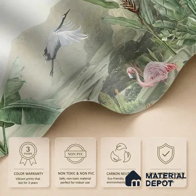 Tropical Jungle Themed Soft Feel (Customised Wallpaper)