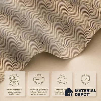 Sandy Arches Abstract Modern Theme Geometric for Rooms Handmade (Customised Wallpaper)