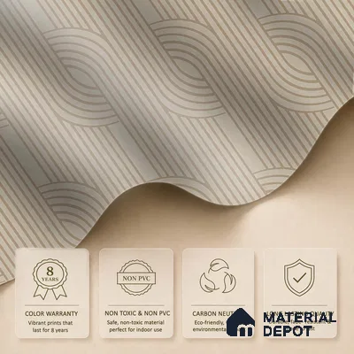 Arc Fusion Abstract Modern Look Room Soft Feel (Customised Wallpaper)