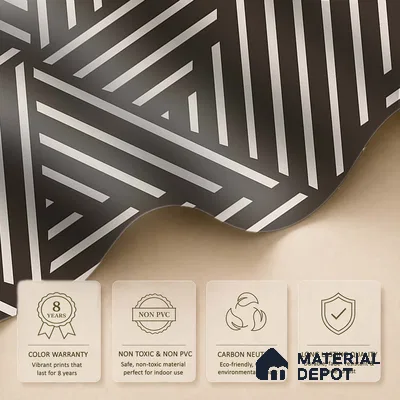 Mirage Abstract and Geometric Theme Modern Room Soft Feel (Customised Wallpaper)